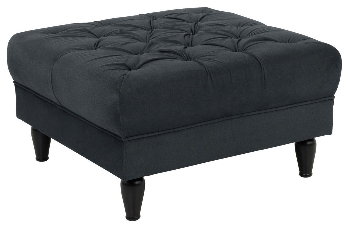 Hocker Cupido - Anthrazit/Schwarz, Design, Textil (82/44/82cm) - MID.YOU