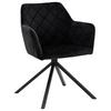 Stuhl Patti Anthrazit,sitzfl. 360° drehbar - Anthrazit/Schwarz, KONVENTIONELL, Textil/Metall (58/81/54cm)