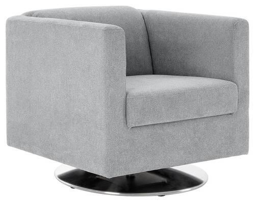 Designsessel Looks I - Chromfarben/Grau, Design, Textil (72/71/75cm) - LOOKS by W.Joop