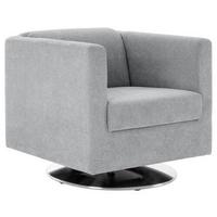 Designsessel Looks I - Chromfarben/Grau, Design, Textil (72/71/75cm) - LOOKS by W.Joop