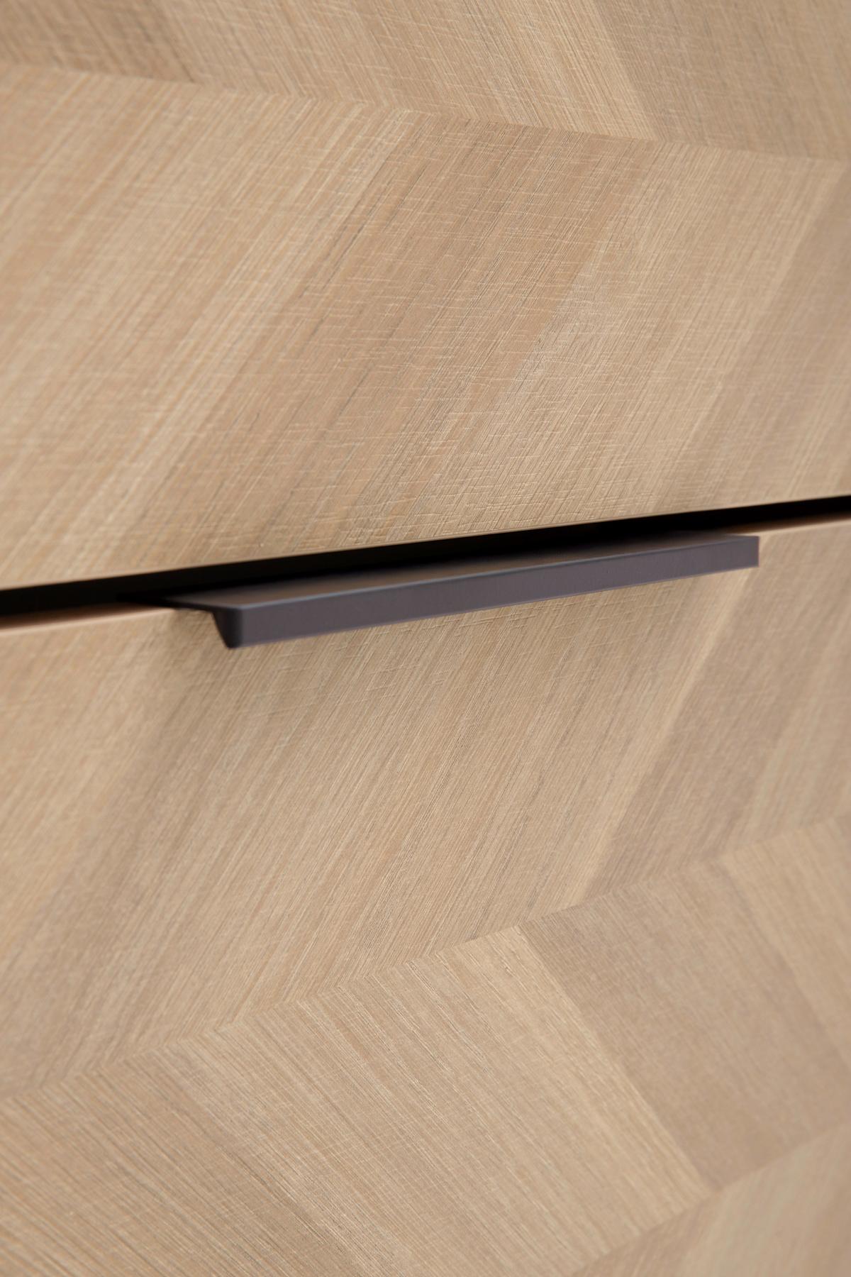 Schuhkipper Piazza Grün/Eichefarben B: 59,8 cm - Eichefarben/Schwarz, Design, Holzwerkstoff (59,8/124,5/19,55cm) - MID.YOU