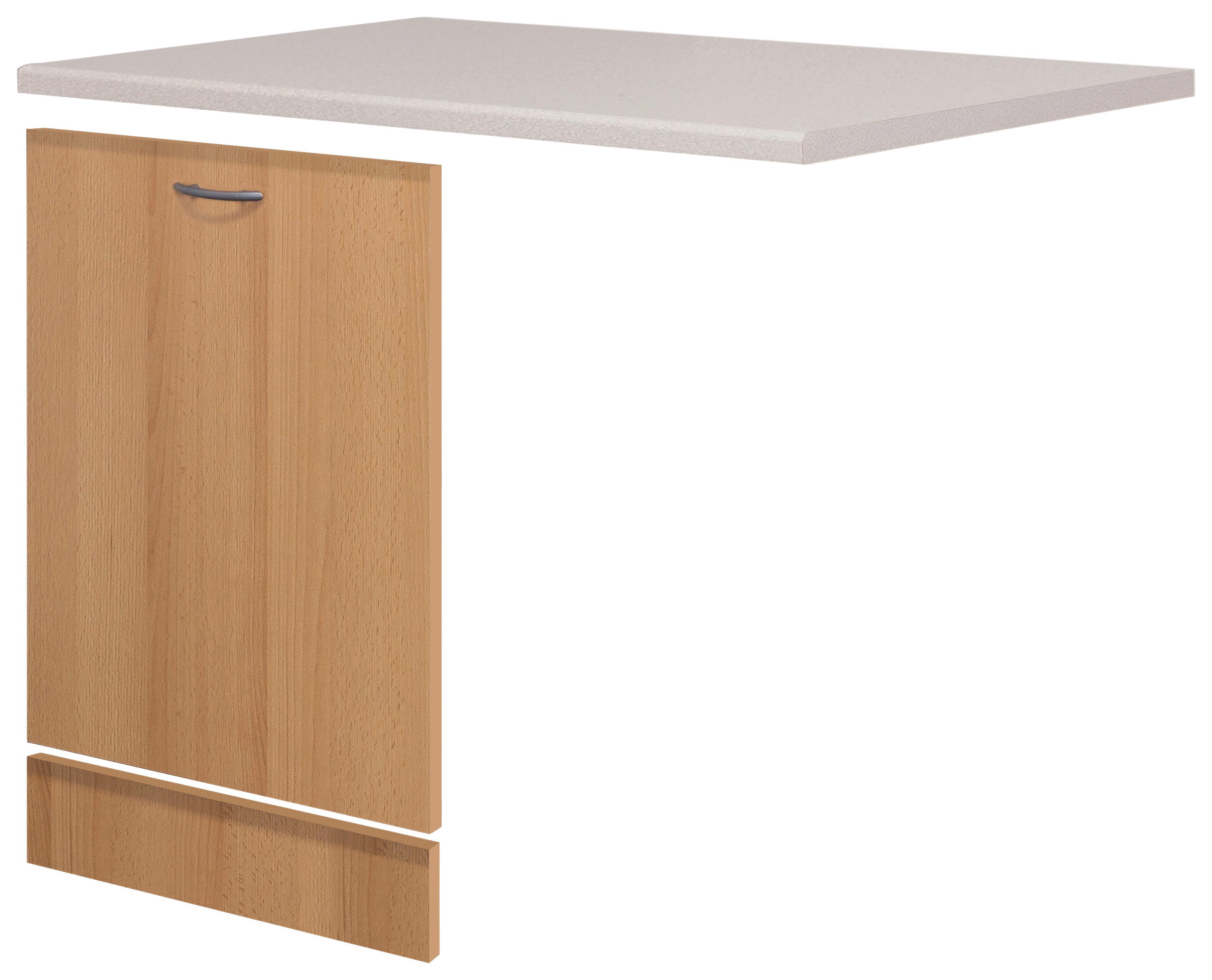 Predný kryt na umývačku riadu Nano GSP50 - farba buka/béžová, kompozitné drevo (110/85/60cm) - MID.YOU