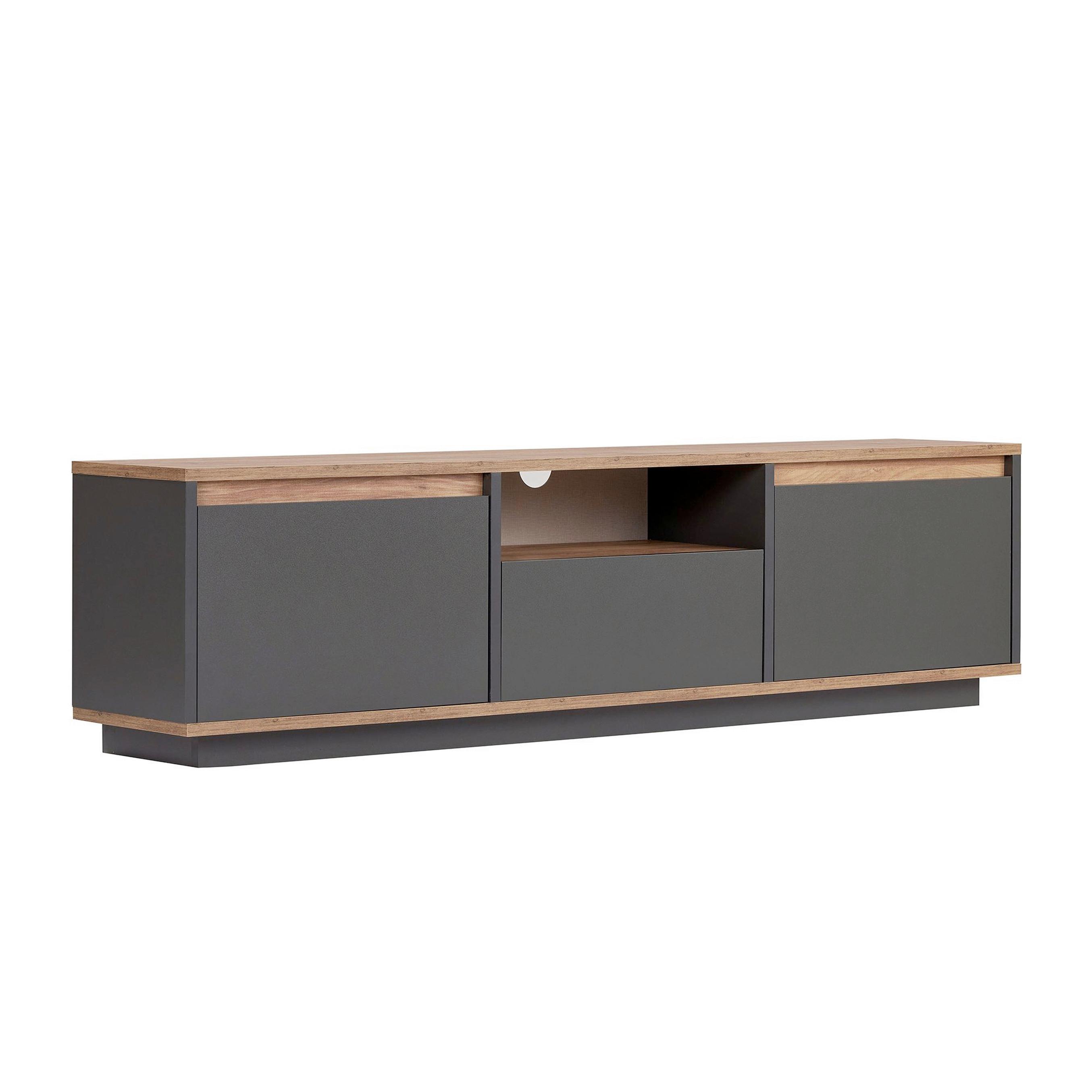 TV-ELEMENT Anthrazit/Pinienfarben B:160cm - Anthrazit/Pinienfarben, MODERN, Holzwerkstoff (160/42/30cm)