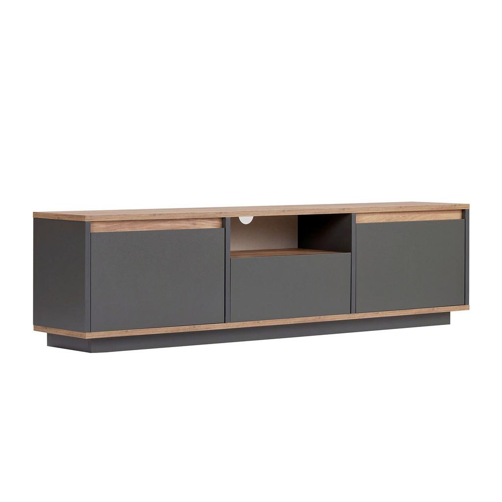 TV-ELEMENT Anthrazit/Pinienfarben B:160cm