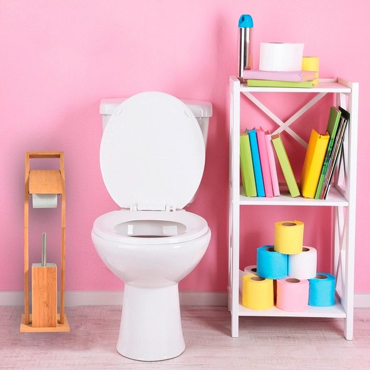Toilettenpapierhalter Bambus Stehend - Hellbraun, Basics, Naturmaterialien (20/20/73cm)