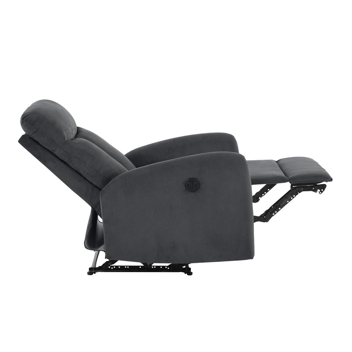 Fernsehsessel Helsinki dunkelgrau, B: 69 cm - Dunkelgrau, MODERN, Holz/Textil (69/101/88cm)