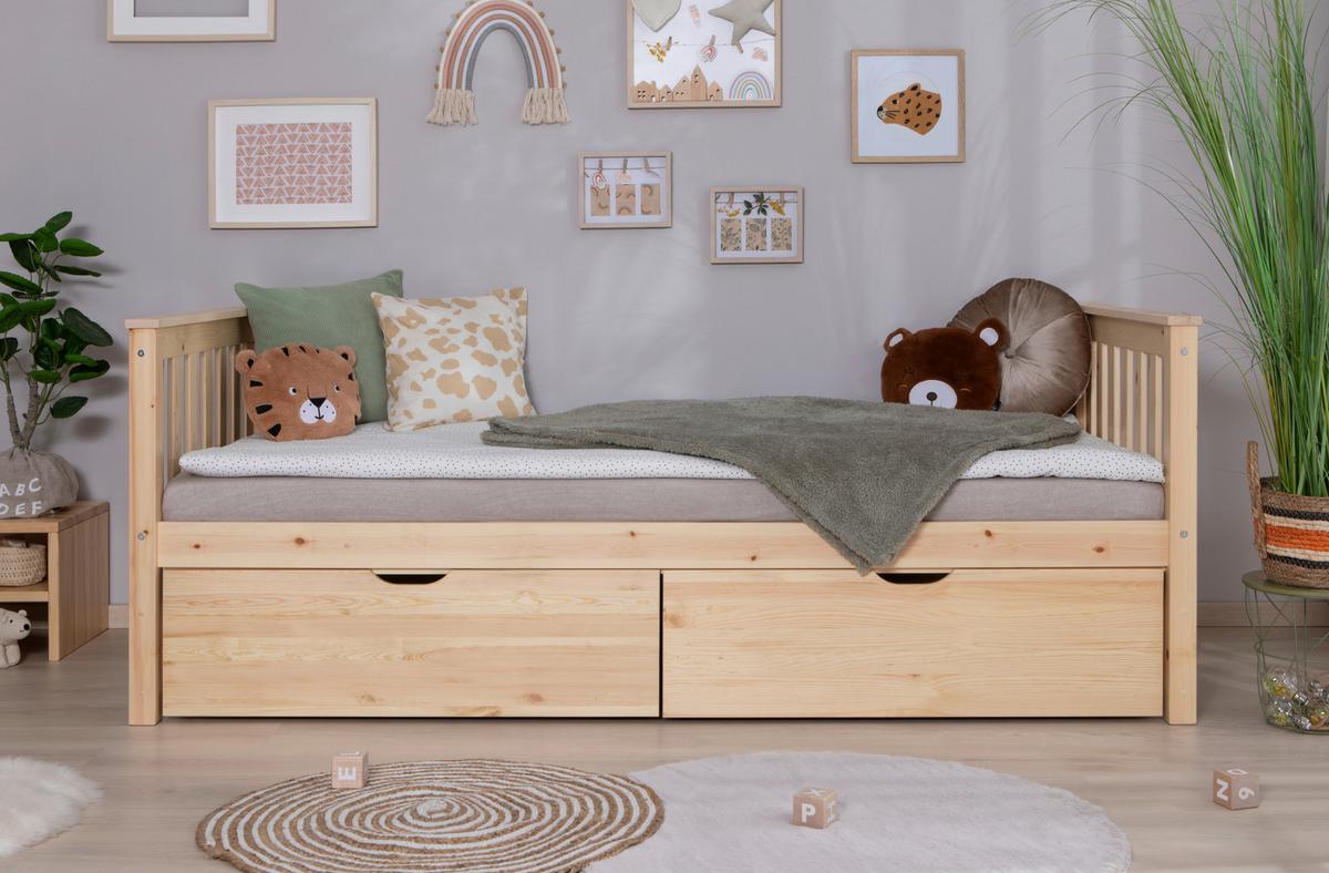 Etagenbett 976080 Sammy - Naturfarben, MODERN, Holz (90/200cm) - MID.YOU