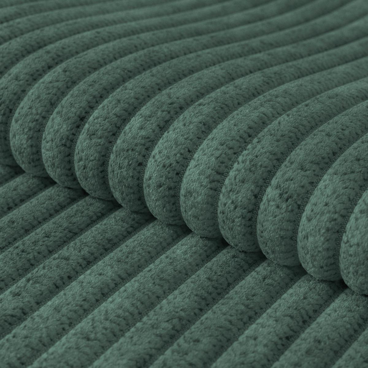 Ecksofa Gemini Waldgrün, B: 234cm - Waldgrün/Chromfarben, KONVENTIONELL, Textil (234/312cm)