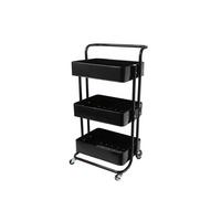 SERVIERWAGEN DANAO - Schwarz, Basics, Metall (43/32/86cm) - Echtwerk