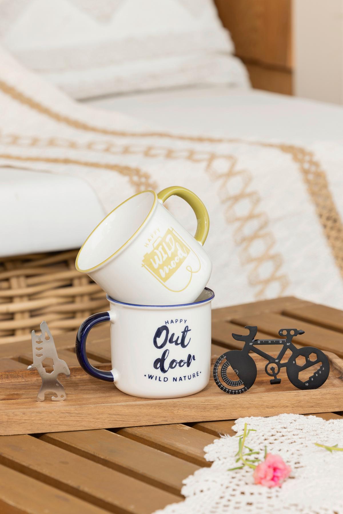 Kaffeebecher Toni - Waldgrün, Basics, Keramik/Metall (9.5/8.5cm) - James Wood