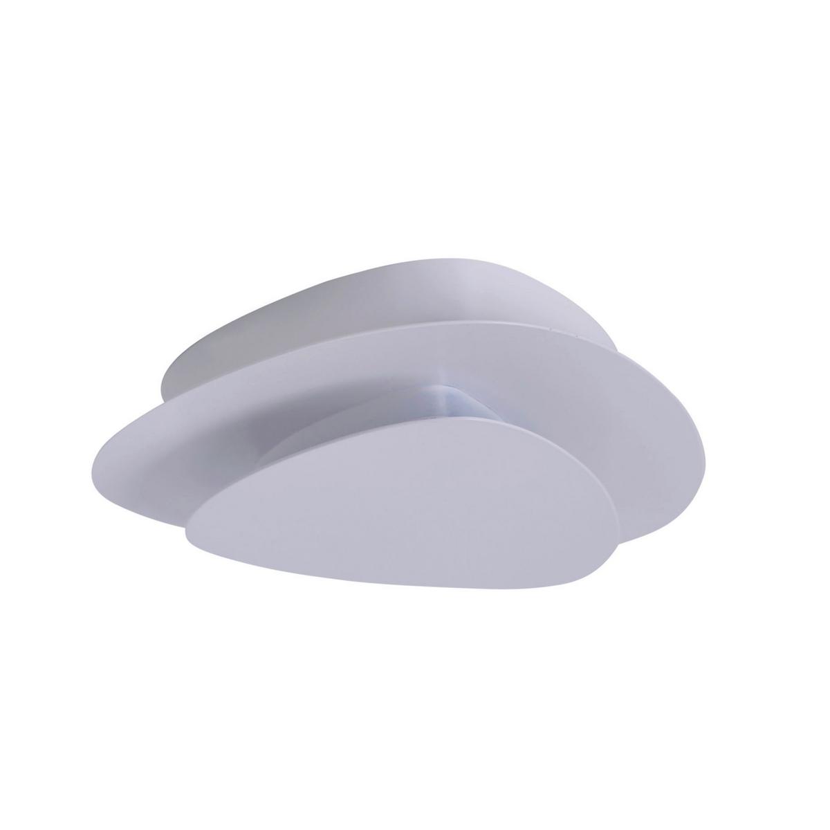 LED-Deckenleuchte L: 25 cm Dreieckig Modern - Weiß, Design, Metall (20/25cm) - Näve