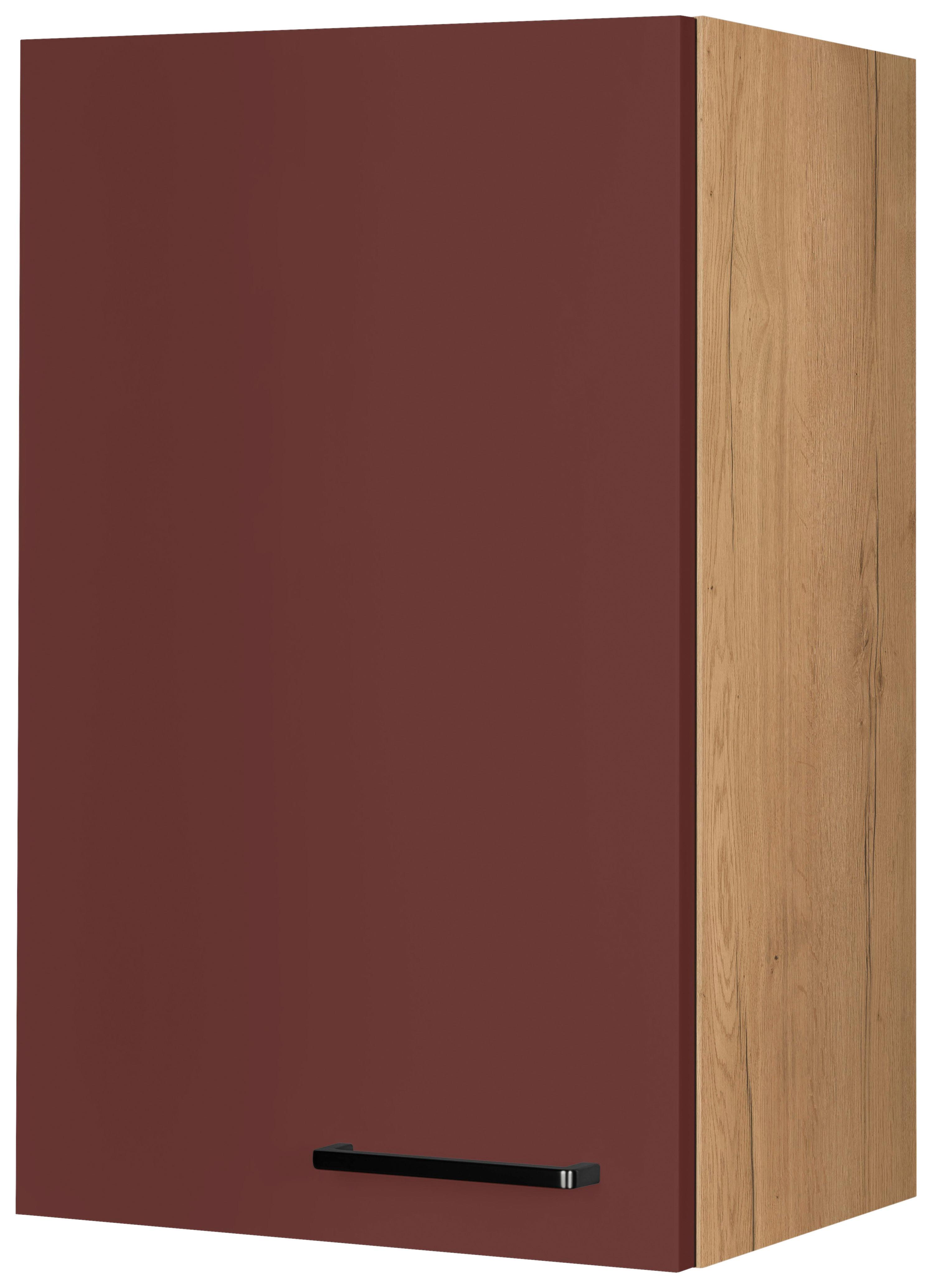 Küchenoberschrank Easytouch - Eichefarben/Rot, MODERN, Holzwerkstoff (45/72/35cm) - Nobilia