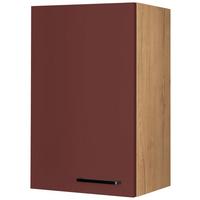Küchenoberschrank Easytouch - Eichefarben/Rot, MODERN, Holzwerkstoff (45/72/35cm) - Nobilia
