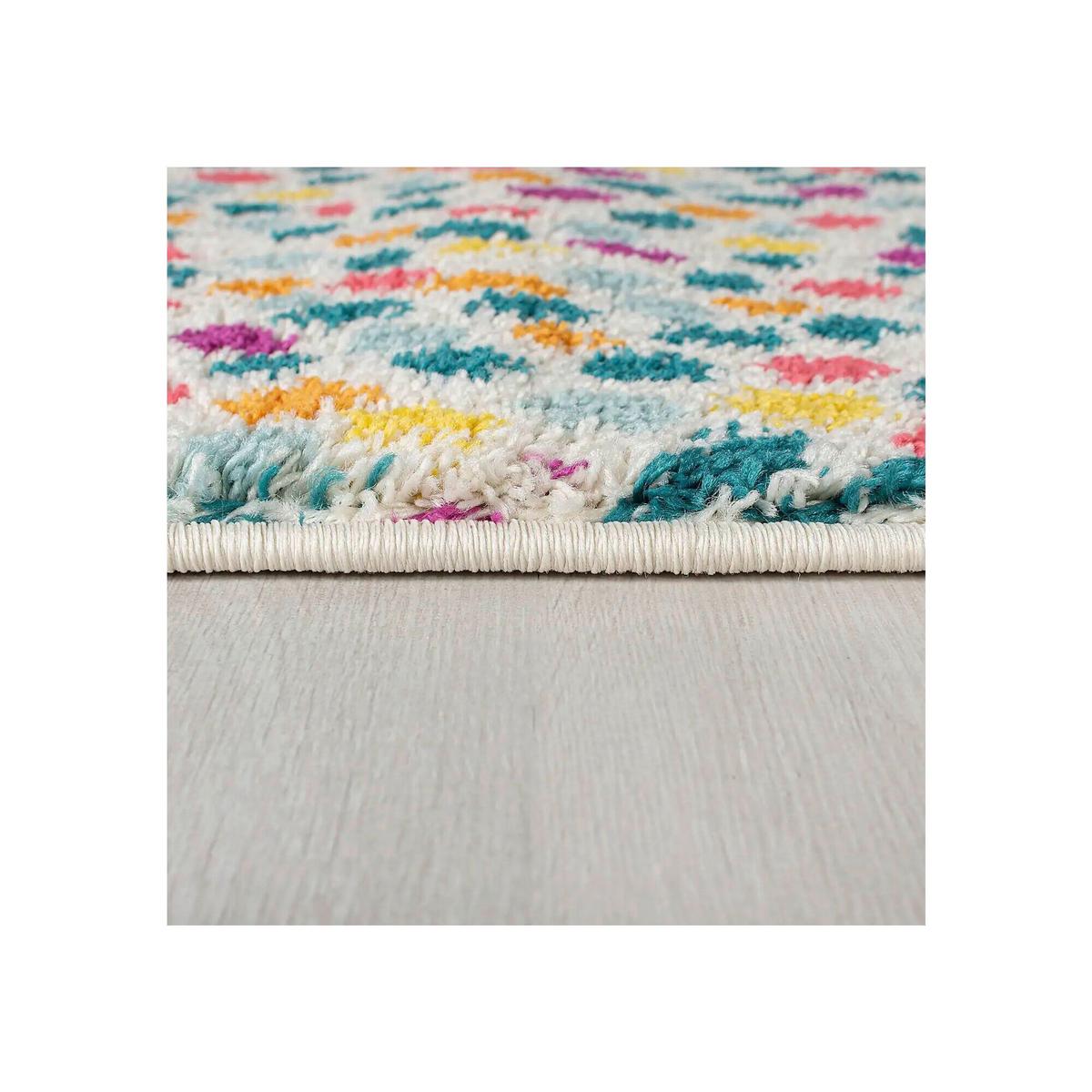 Webteppich Rainbow Spot Shaggy M 140x200 - Multicolor, Basics, Textil (140/200cm)