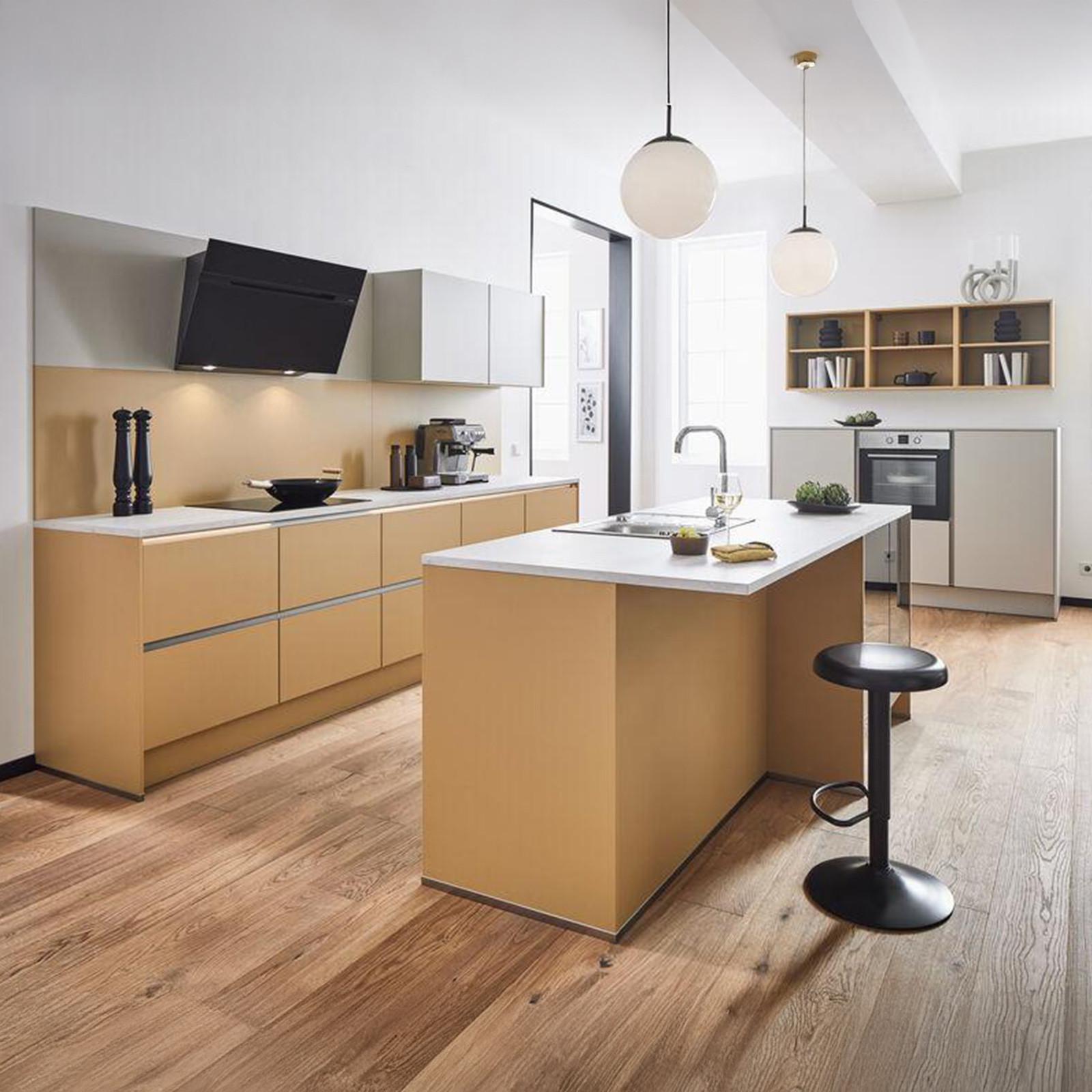 Einbauküchen Pn 105/80 Frei Planbar Modernes Design - Kaschmir, Holzwerkstoff - Pino