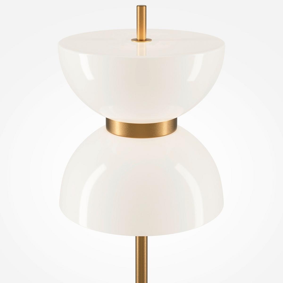Stehleuchte Kyoto - Goldfarben/Grau, MODERN, Stein/Metall (22/145cm) - MAYTONI