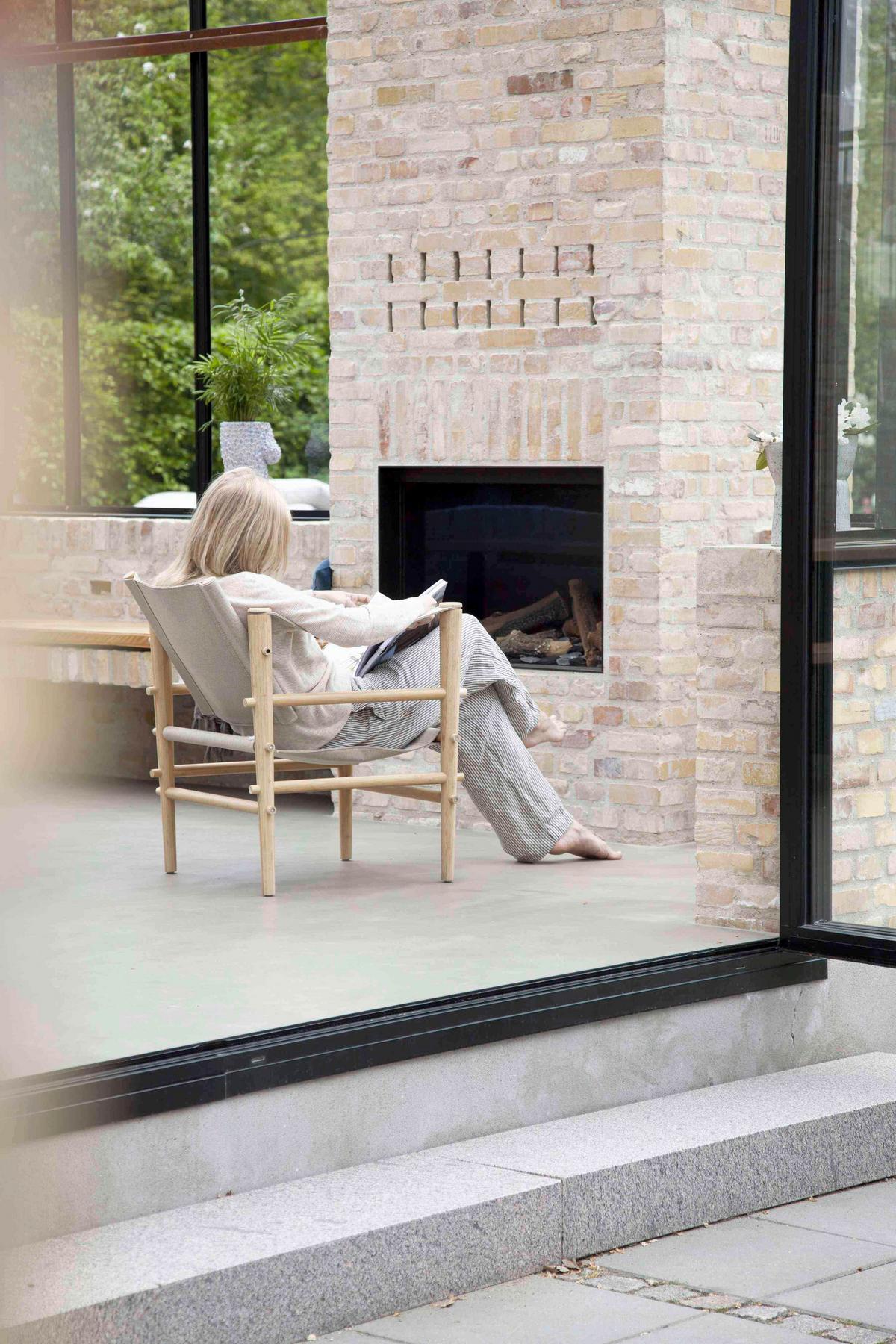 Loungesessel Safari aus Bambus - Beige/Naturfarben, Design, Holz (59/79/61cm) - MID.YOU