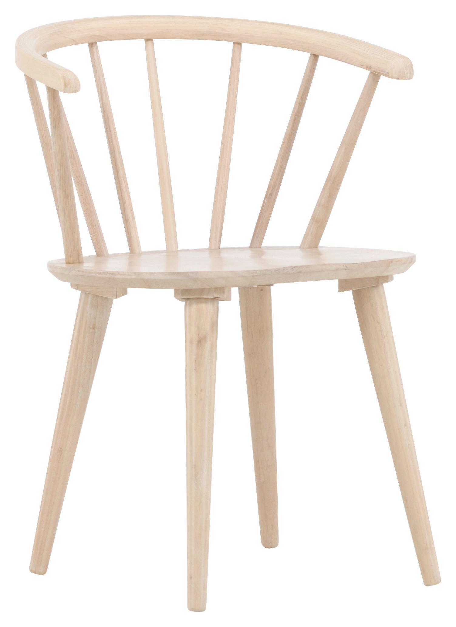 Stuhl-set Bobby - Weiß, Design, Holz (55/75/53cm) - Livetastic