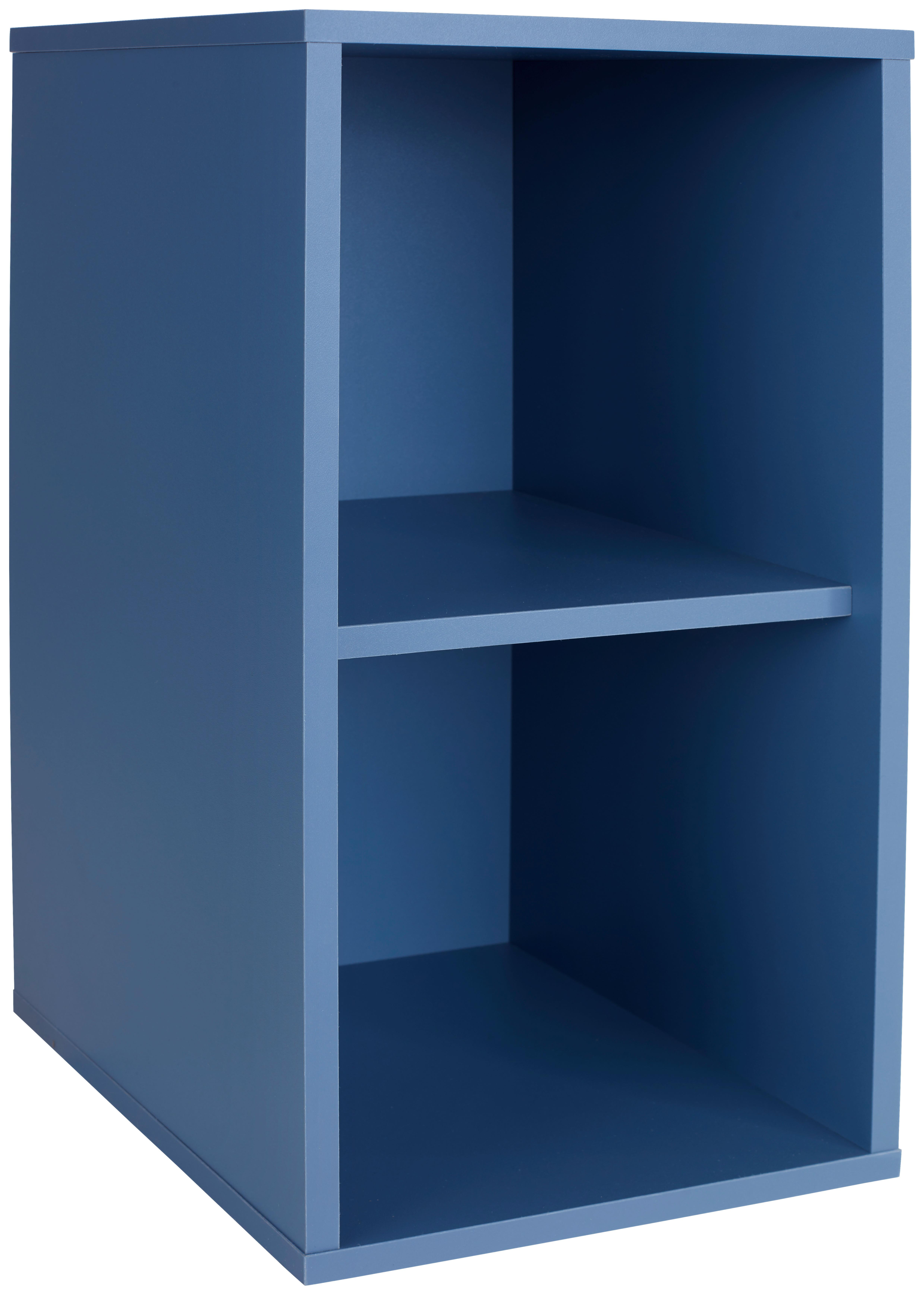 Polc Box - kék, Modern, faalapú anyag (23/46/25cm)