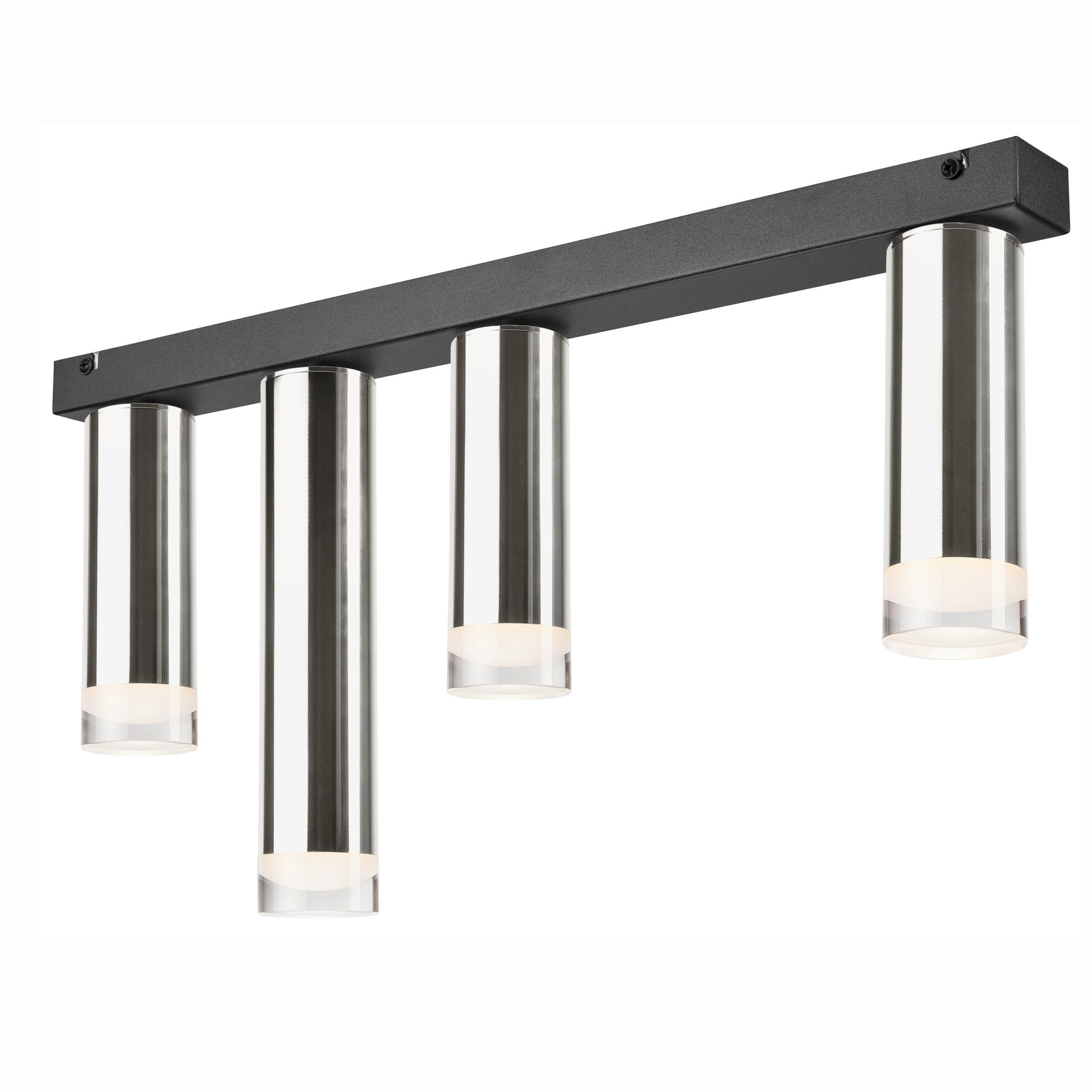 Deckenleuchte 39725 Diego - Chromfarben, Design, Metall (32/6/60cm)