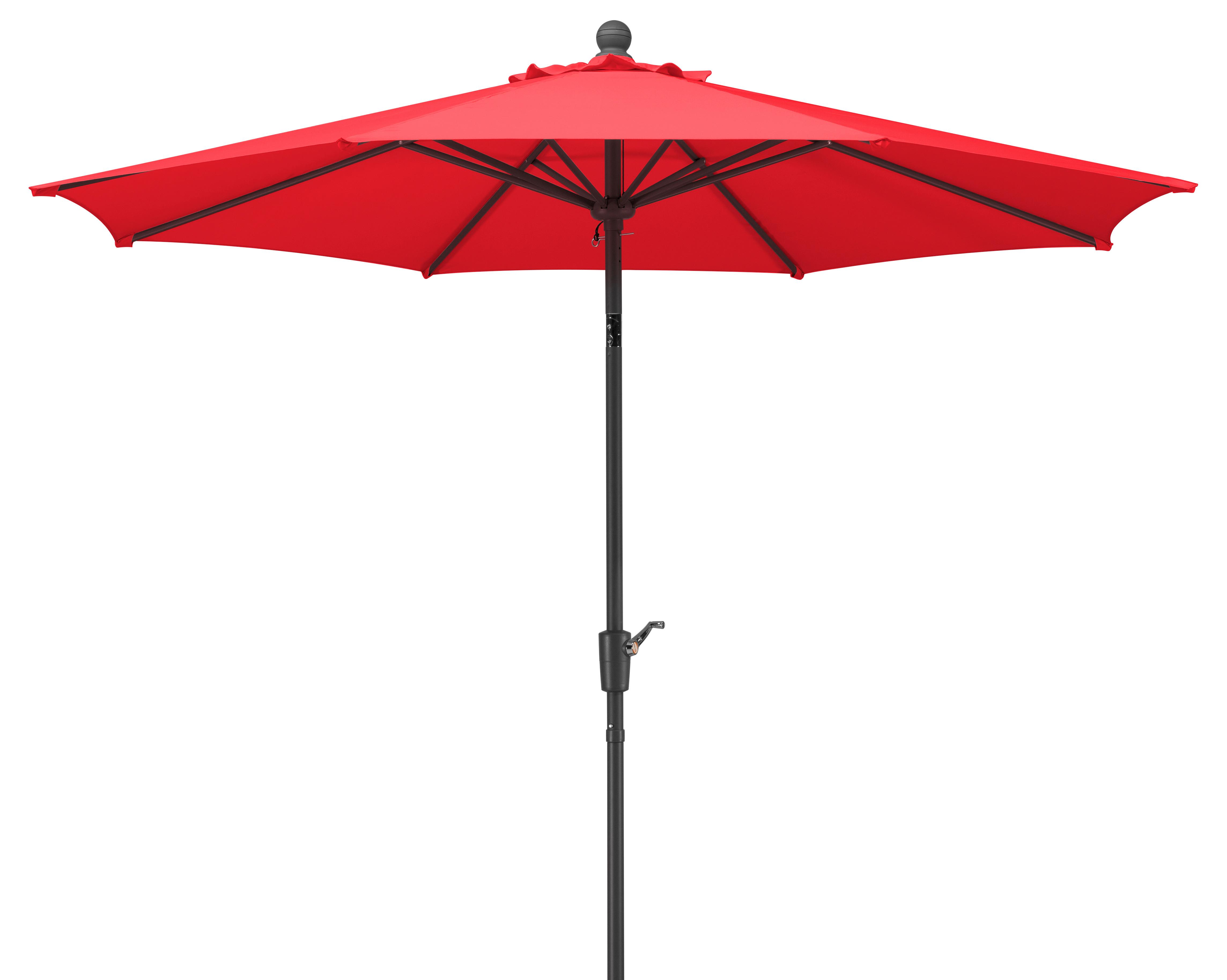 Sonnenschirm Harlem BxHxT: 270x260x270 cm Rot - Anthrazit/Rot, Basics, Textil/Metall (270/260/270cm) - Schneider