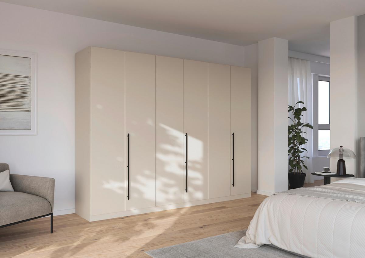 Kleiderschrank Safari B: 271 cm - Champagner/Grau, KONVENTIONELL, Holzwerkstoff (271/210/54cm)