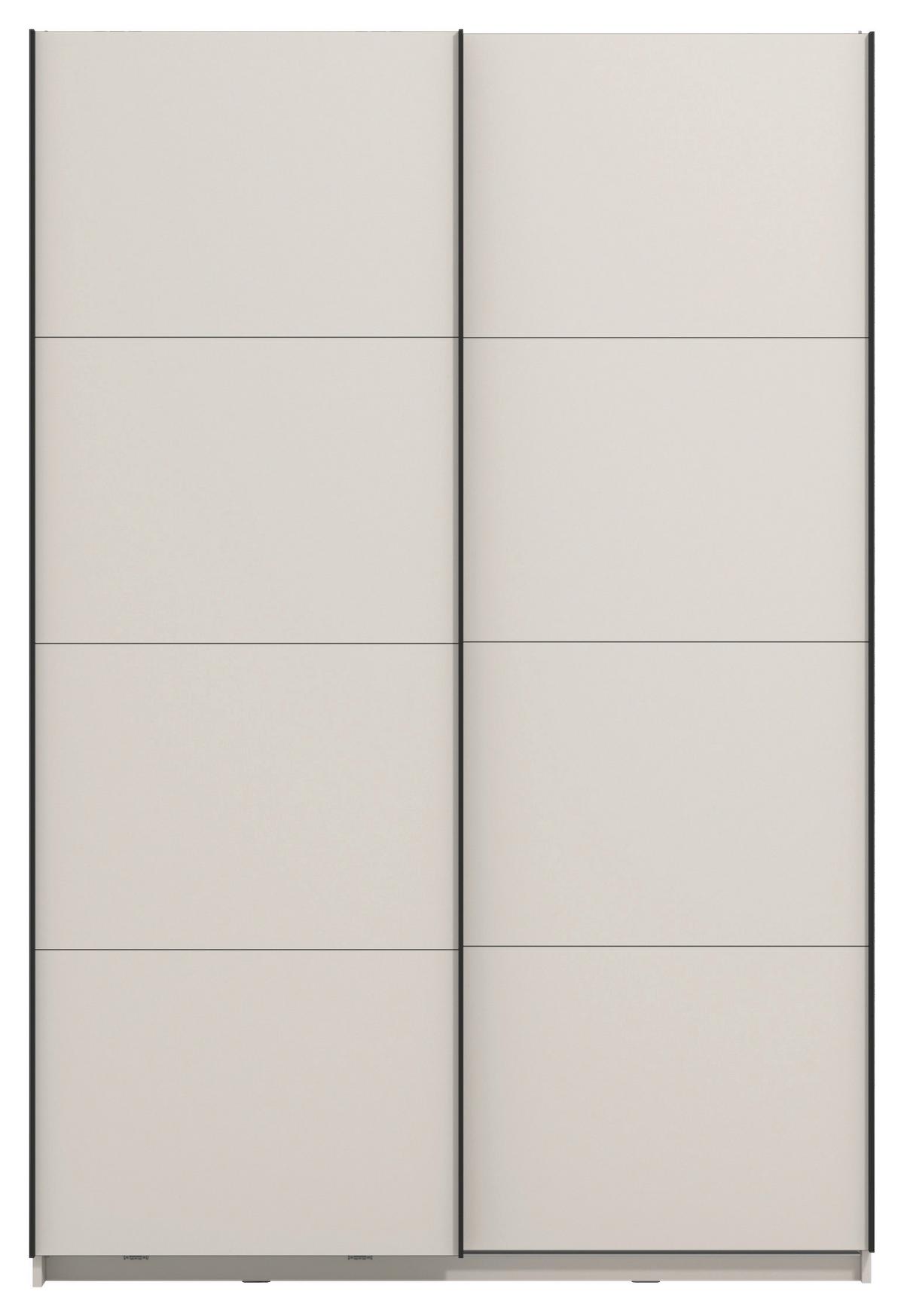 SKŘÍŇ S POSOUVACÍMI DVEŘMI šířka, 146 cm - černá/kašmírová, Konvenční, kov/kompozitní dřevo (146/217/61cm) - Mömax