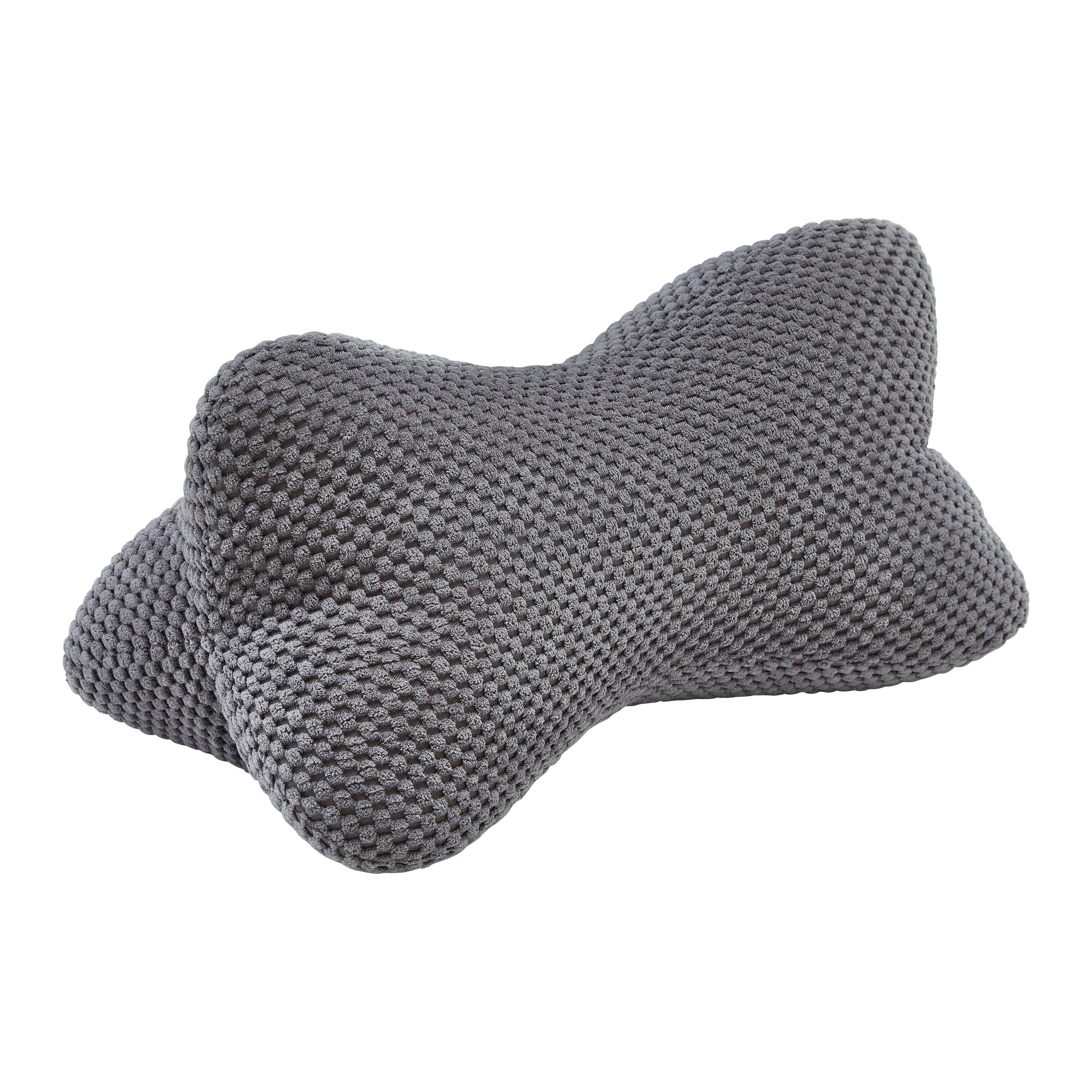 ANATOMICKÝ POLŠTÁŘ LONE - šedá, textil (18/35cm) - Mömax