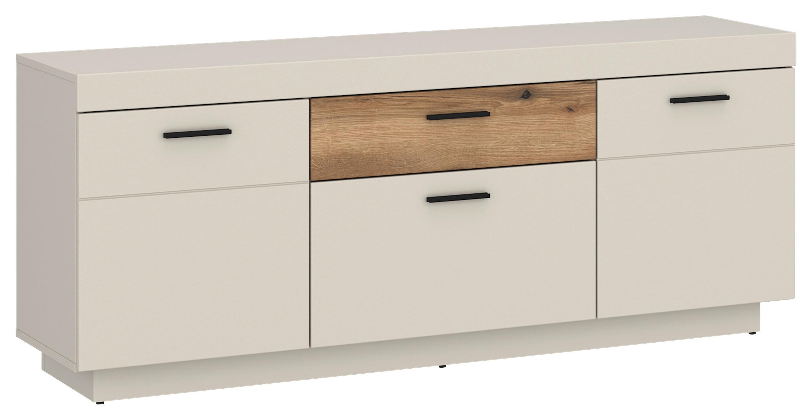 TV-Element Lightning Eichefarben/Kaschmir B: 150 cm - Kaschmir/Eichefarben, MODERN, Holzwerkstoff (150/62,8/41,6cm)