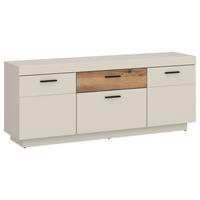 TV-Element Lightning Eichefarben/Kaschmir B: 150 cm - Kaschmir/Eichefarben, MODERN, Holzwerkstoff (150/62,8/41,6cm)