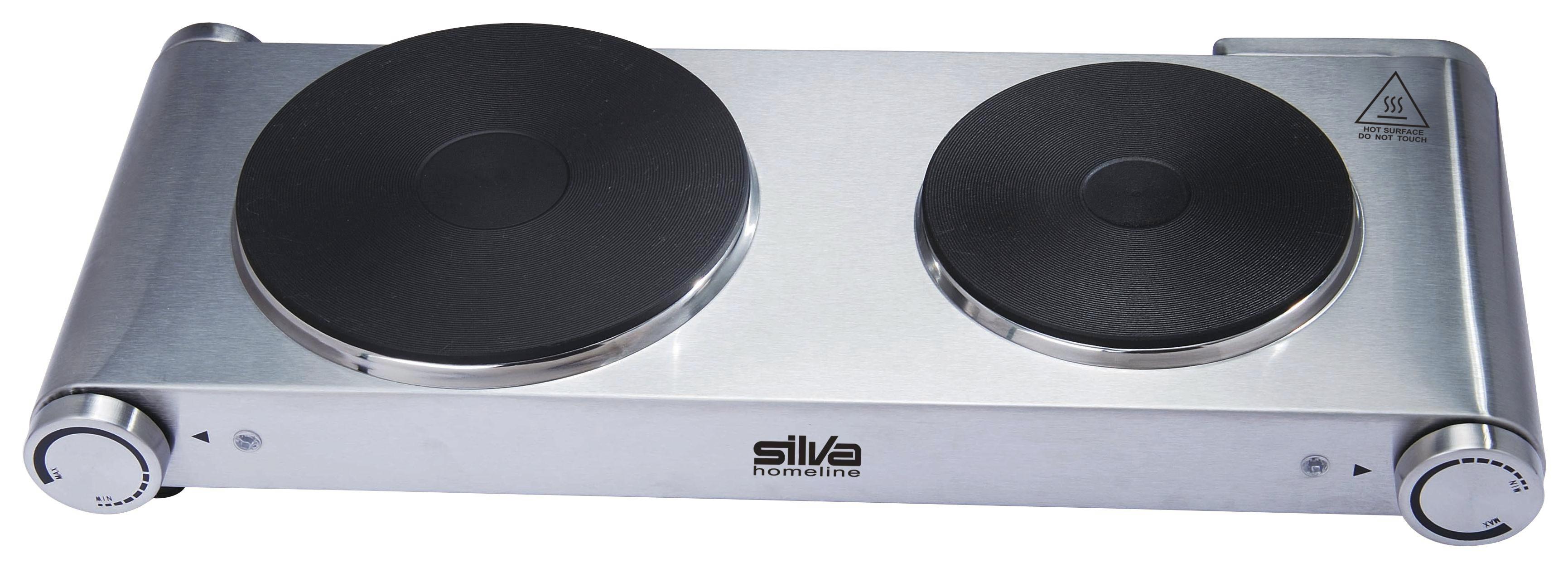 Doppelkochplatte Dks 3122 - Silberfarben, MODERN, Metall (53/8,6/23,7cm) - Silva Homeline