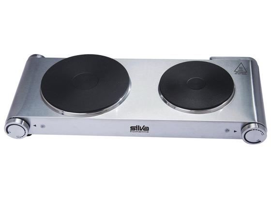 Doppelkochplatte DKS 3122 - Silberfarben, MODERN, Metall (53/8,6/23,7cm) - Silva Homeline