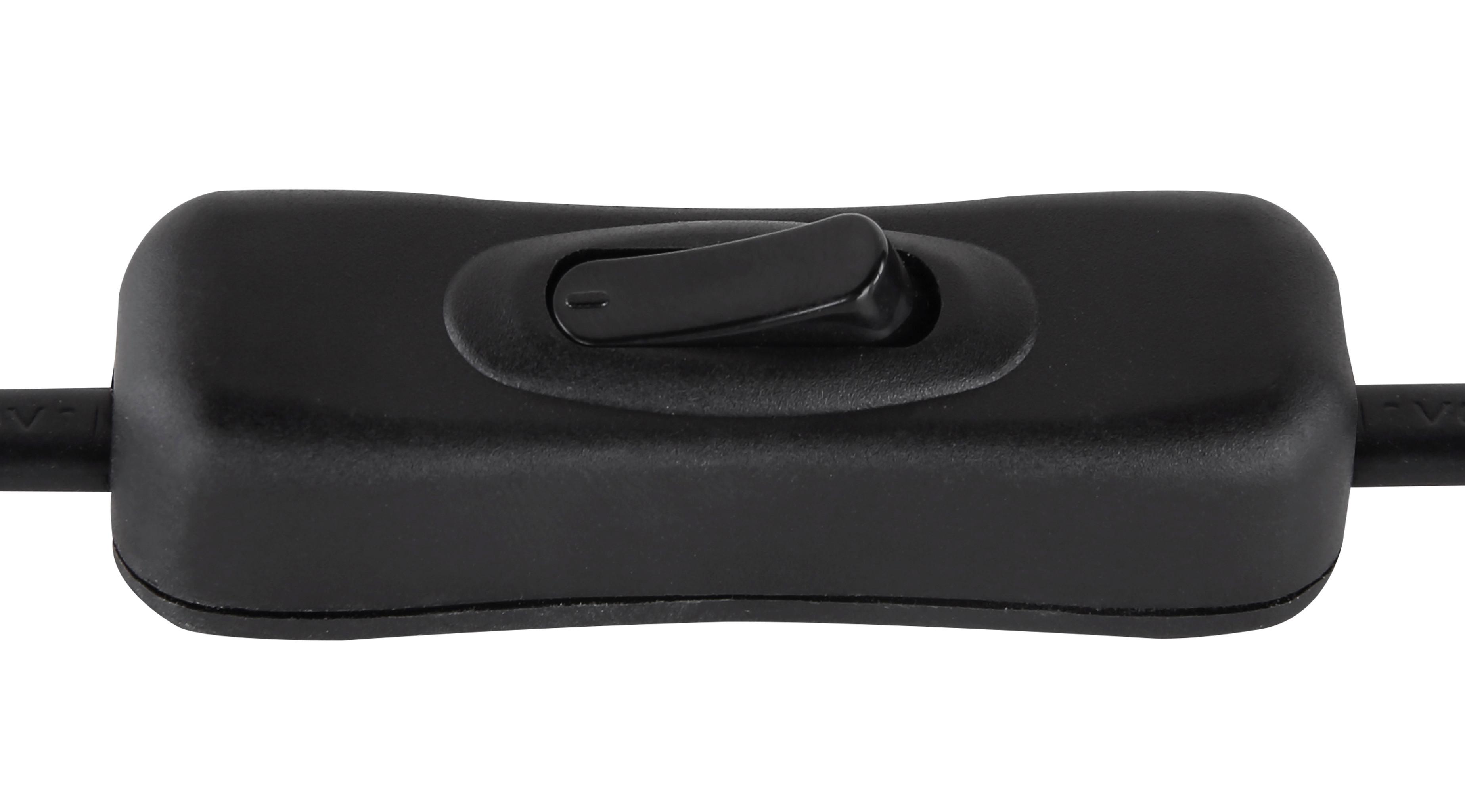 Tischleuchte Schwarz - Schwarz, Basics, Metall (42/16/50cm) - Globo