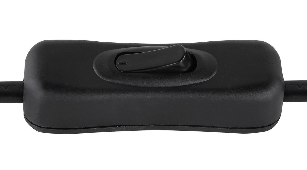 Tischleuchte Schwarz - Schwarz, Basics, Metall (42/16/50cm) - Globo