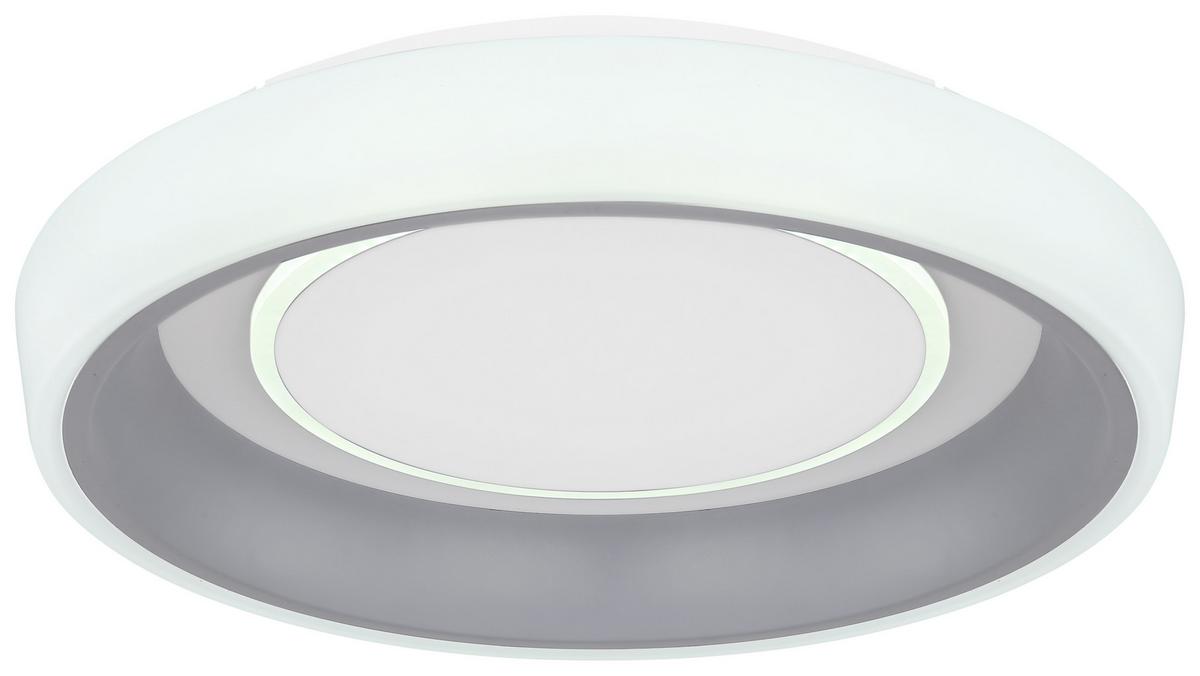 LED-Deckenleuchte Tabano Ø 50 cm mit Memoryfunktion - Anthrazit/Opal, Basics, Kunststoff/Metall (50/9,5cm) - Globo