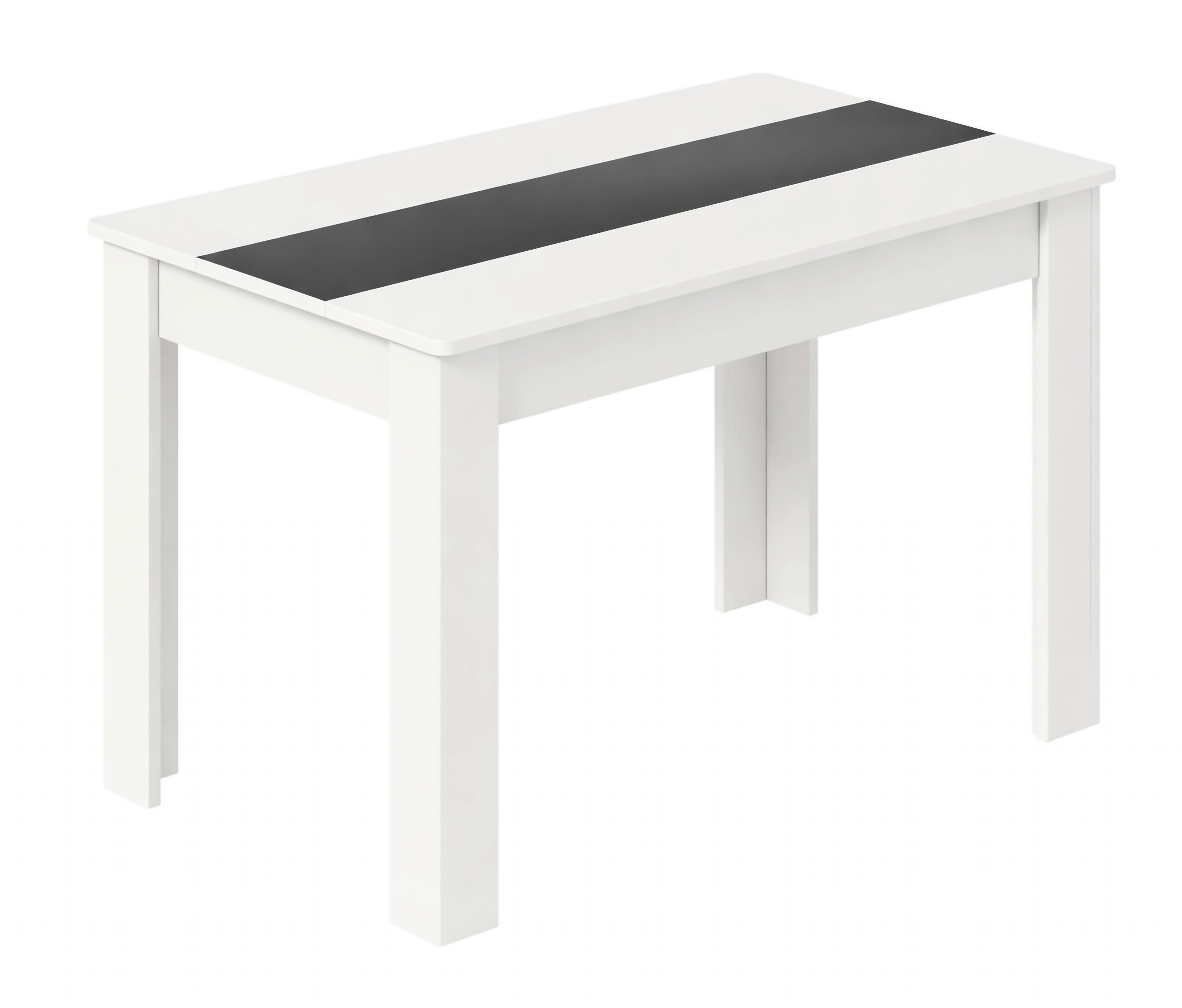 Esstisch Disalo Anthrazit/Weiß L: 115cm - Anthrazit/Weiß, MODERN, Holzwerkstoff (115/80/75cm) - MID.YOU