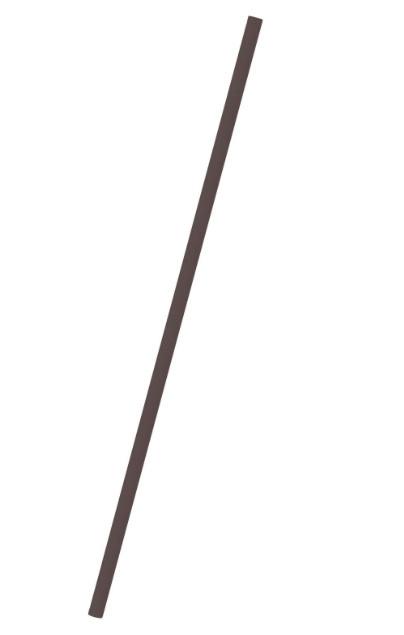 Verlängerungsstange für Deckenventilatoren Dunkelbraun - Dunkelbraun, Basics, Metall (0,21/90cm) - P & B