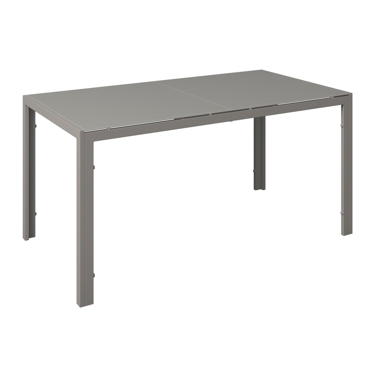 Gartenset Barcelona - Beige, MODERN, Glas/Textil (150/73/80cm) - Beldano