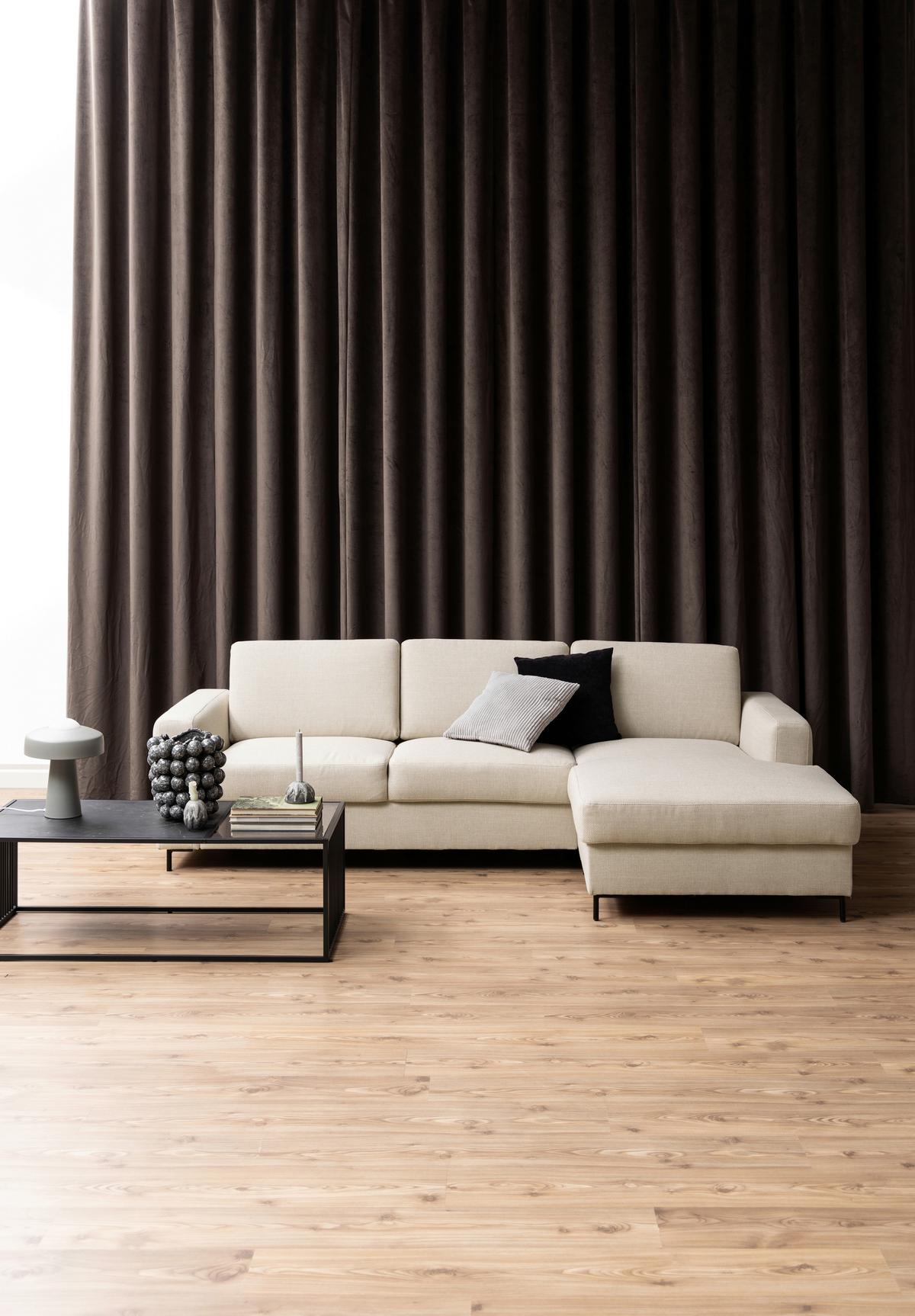 Couchtisch Rund Strington Schwarz - Schwarz, Design, Glas/Holzwerkstoff (120/60/40cm) - MID.YOU