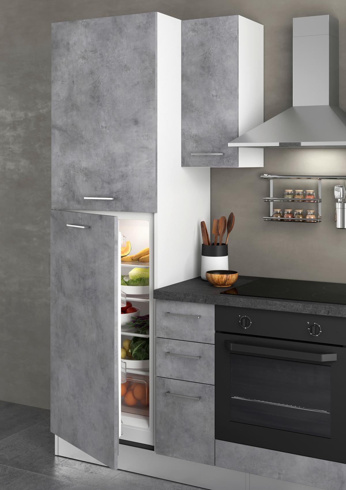 Kühlschrank Gardena B: 255 cm Grau - MODERN (255cm) - MID.YOU