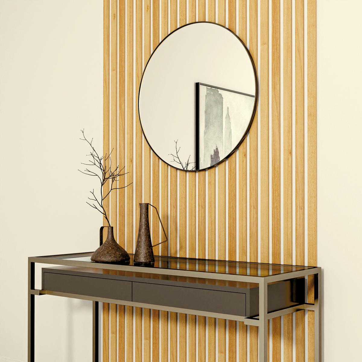 Akustikpaneel Eiche Hellbraun - Hellbraun, KONVENTIONELL, Holzwerkstoff (250/3.5/0.9cm) - Novel