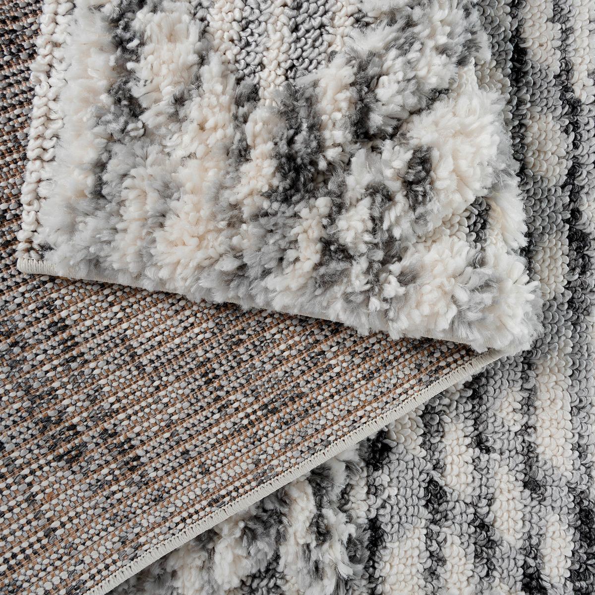 Webteppich Grau/Beige Bahama 80x150 cm - Beige/Grau, KONVENTIONELL, Textil (80/150cm)