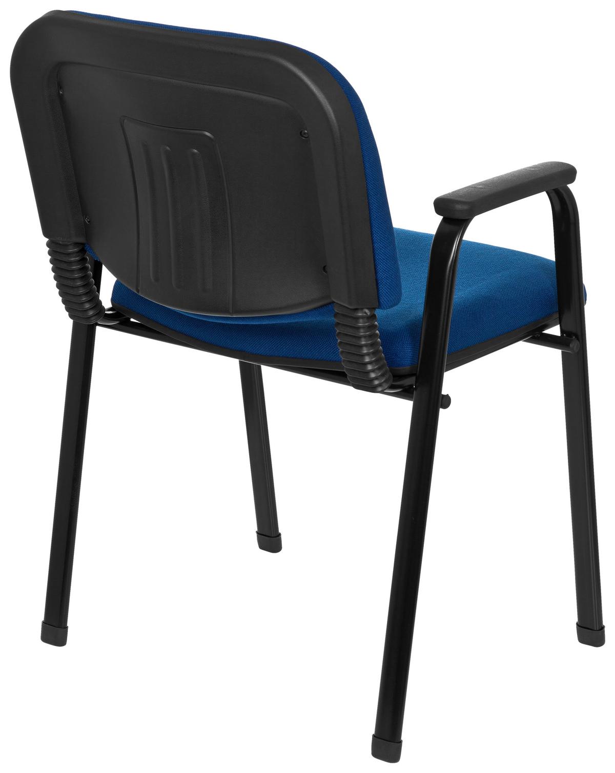 Besucherstuhl Xt 650 Blau/Schwarz Bis 120 Kg - Blau/Schwarz, Basics, Kunststoff/Textil (55/84/42cm) - MID.YOU