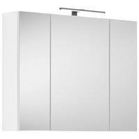 Spiegelschrank Avanti Weiß B: 80 cm - Weiß, Design, Holzwerkstoff (80/63,1/17cm) - Hom`in