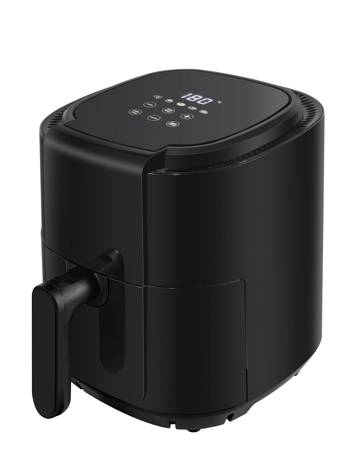 Heißluftfritteuse 1200 Watt - Schwarz, MODERN, Kunststoff/Metall (34,1/24,2/29cm) - Bono