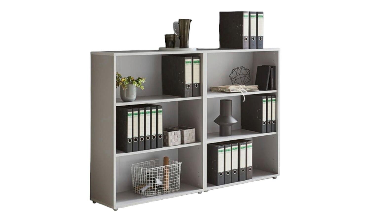 Aktenregal Office Edition Grau B: 168,8cm - Silberfarben/Grau, MODERN, Holzwerkstoff (168,8/113,6/33cm) - MID.YOU