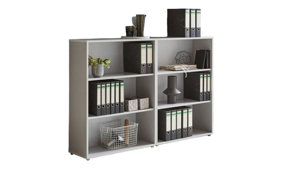 Aktenregal Office Edition Grau B: 168,8cm - Silberfarben/Grau, MODERN, Holzwerkstoff (168,8/113,6/33cm) - MID.YOU