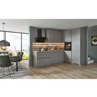 Eckküche Las Vegas - Taupe/Eichefarben, Basics, Holzwerkstoff (281/190cm) - Vertico