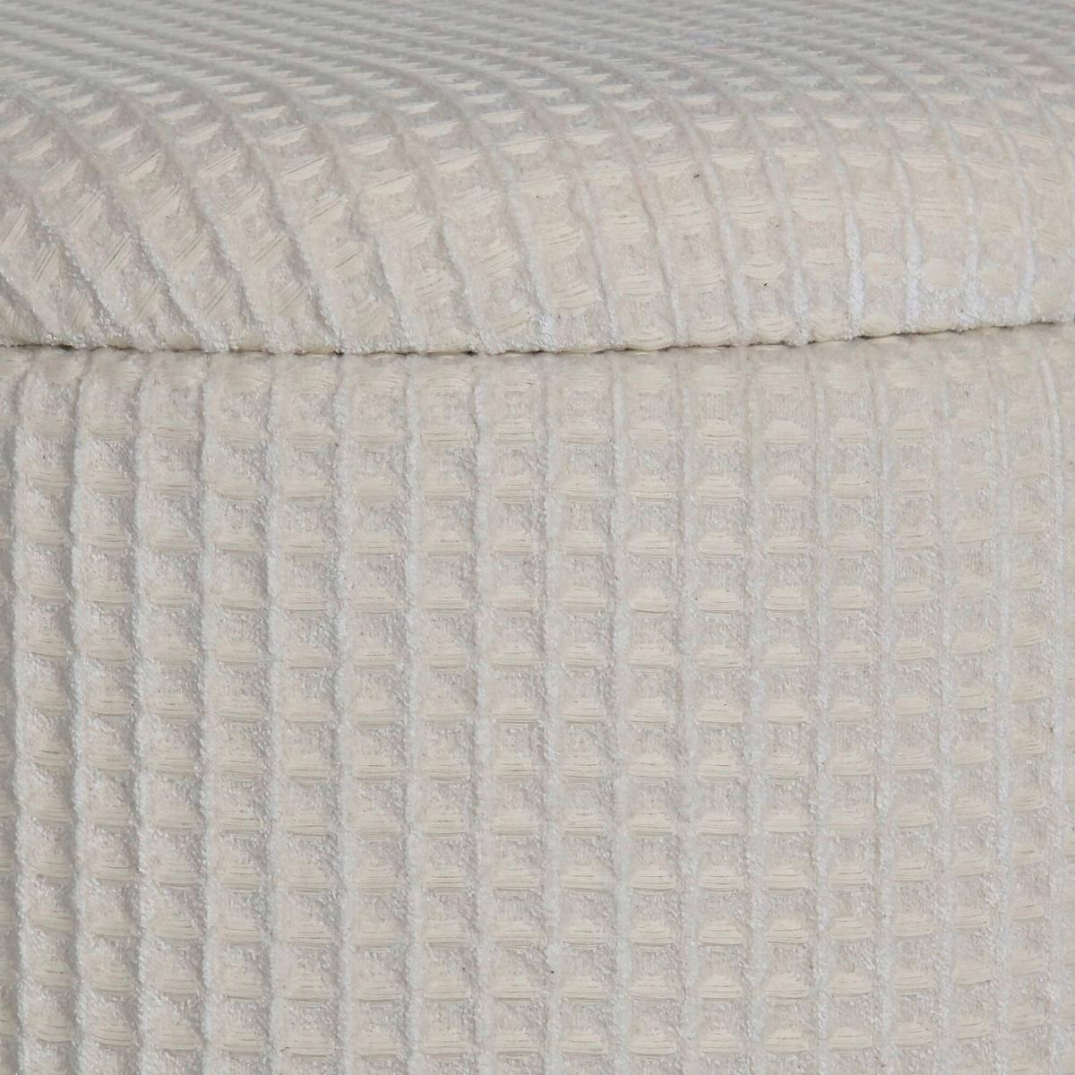 Hocker Creme B: 40cm - Creme, Design, Textil (40/45/40cm) - MID.YOU