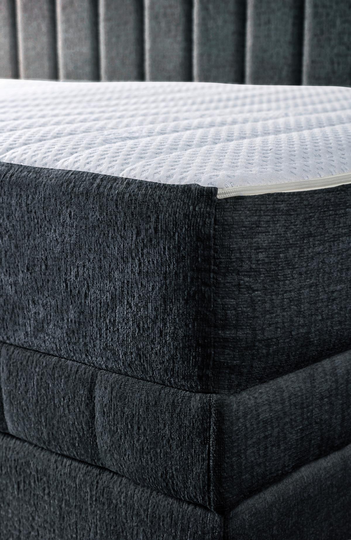 Schlafsofa Roma, Schwarz B: 212 Cm - Schwarz, Design, Holz/Holzwerkstoff (212/83/99cm) - MID.YOU